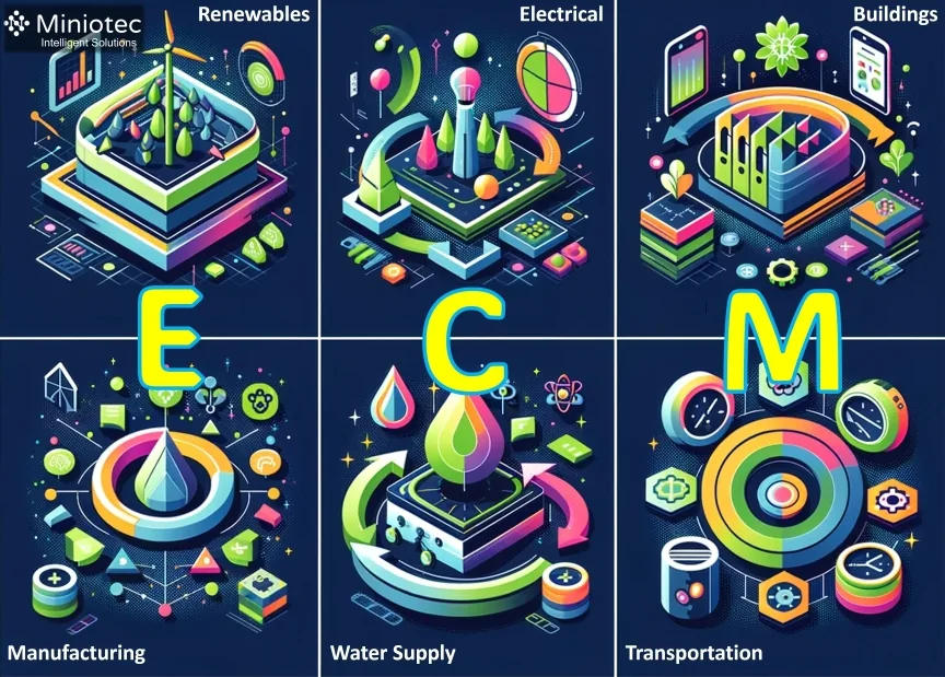 ECM can be implemented in various areas across Industry - Miniotec