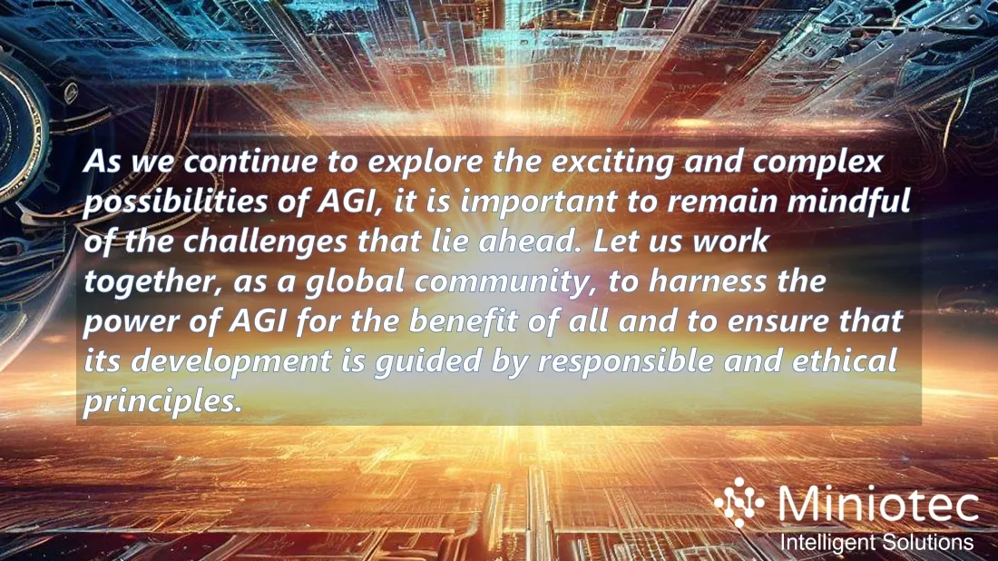 Lets Work Together for a Safer and Responsible AGI - Miniotec