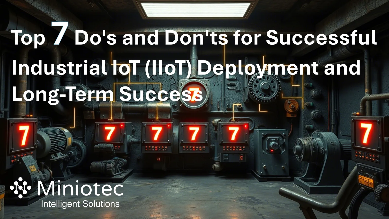 Optimising your IIoT implementation requires a disciplined focus on best practices that can drive meaningful outcomes - Miniotec