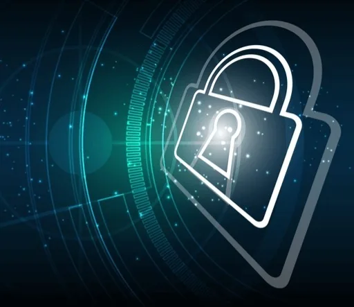 A privacy and data-protection motif representing Miniotec's approach to safeguarding personal information