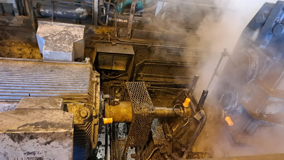Remote condition monitoring at a steel manufacturing plant